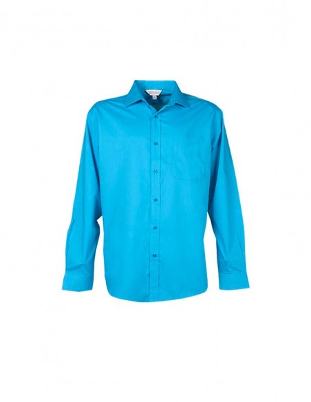 AU-1903L - Mens Mosman Stretch Long Sleeve Shirt - Aussie Pacific - Corporates