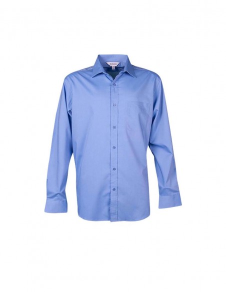 AU-1903L - Mens Mosman Stretch Long Sleeve Shirt - Aussie Pacific - Corporates