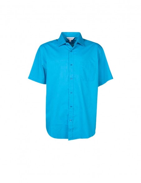 AU-1903S - Mens Mosman Stretch Short Sleeve Shirt - Aussie Pacific - Corporates