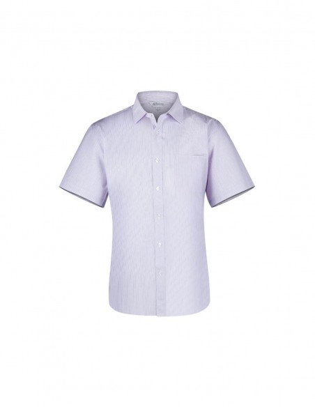 AU-1906S - Mens Bayview Wide Stripe Short Sleeve Shirt - Aussie Pacific - Corporates