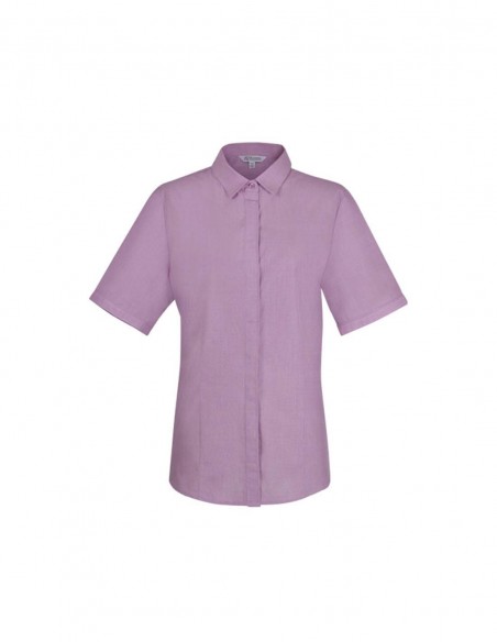 AU-2902S - Ladies Grange Check Short Sleeve Shirt - Aussie Pacific - Corporates