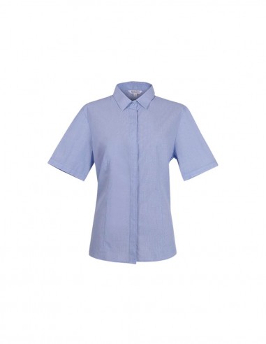 AU-2902S - Ladies Grange Check Short Sleeve Shirt - Aussie Pacific - Corporates