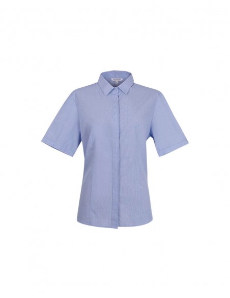 AU-2902S - Ladies Grange Check Short Sleeve Shirt - Aussie Pacific - Corporates