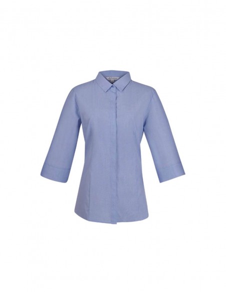 AU-2902T - Ladies Grange Check 3/4 Sleeve Shirt - Aussie Pacific - Corporates