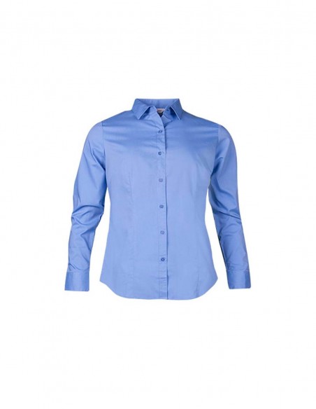 AU-2903L - Ladies Mosman Stretch Long Sleeve Shirt - Aussie Pacific - Corporates