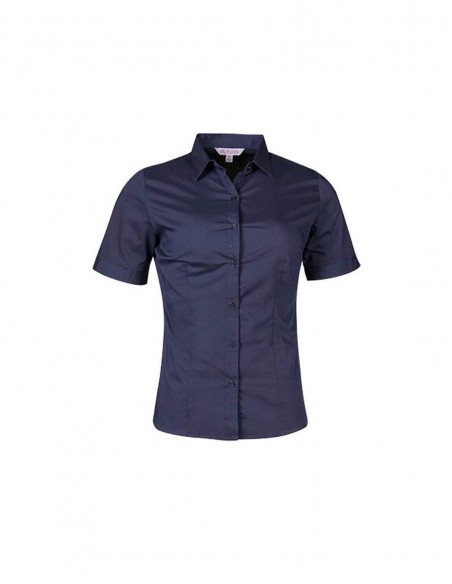 AU-2903S - Ladies Mosman Stretch Short Sleeve Shirt - Aussie Pacific - Corporates