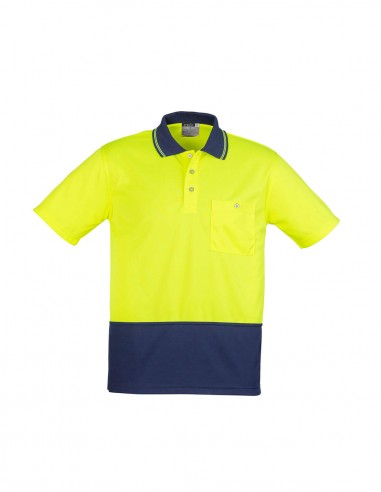 SY-ZH231 - Unisex Hi Vis Basic Spliced S/S Polo - Syzmik - Work Wear