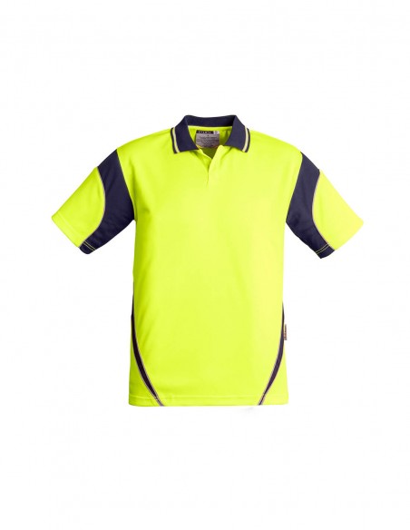 SY-ZH248 - Mens Hi Vis Aztec S/S Polo - Syzmik - Work Wear