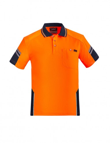 SY-ZH465 - Mens Reinforced Hi Vis Squad S/S Polo - Syzmik - Work Wear