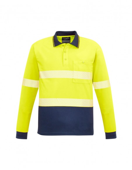 SY-ZH530 - Unisex Hi Vis Segmented L/S Polo - Hoop Taped - Syzmik - Work Wear