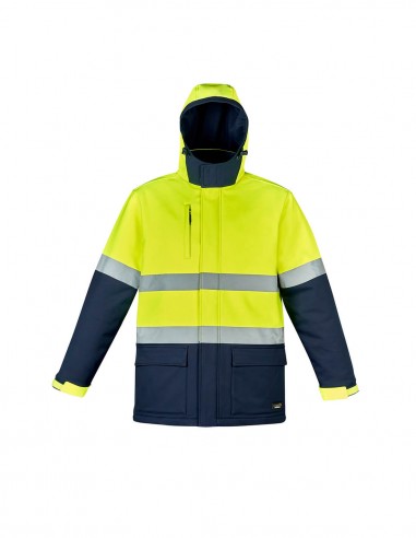 SY-ZJ553 - Unisex Hi Vis Antarctic Softshell Taped Jacket - Syzmik - Work Wear