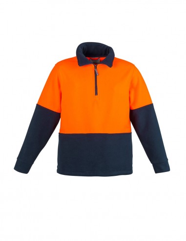 SY-ZT460 - Unisex Hi Vis Half Zip Fleece Jumper - Syzmik - Work Wear