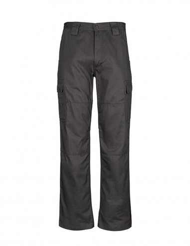 SY-ZW001S - Mens Midweight Drill Cargo Pant (Stout) - Syzmik - Work Wear