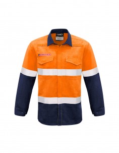 SY-ZW132 - Mens Hoop Taped Spliced Shirt - Syzmik - Work Wear