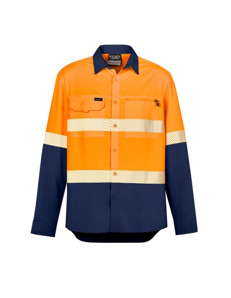 SY-ZW470 - Mens Hi Vis Outdoor Segmented Tape L/S Shirt - Syzmik - Work Wear