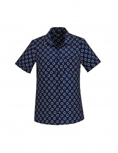 BCA-CS948LS - Womens Florence Daisy Print Short Sleeve Shirt - Biz Care - Healthcare 2