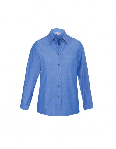 BC-LB6201 - Wrinkle Free Chambray Ladies L/S Shirt - Biz Collection - Corporates