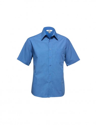 BC-SH817 - Micro Check Mens S/S Shirt - Biz Collection - Corporates