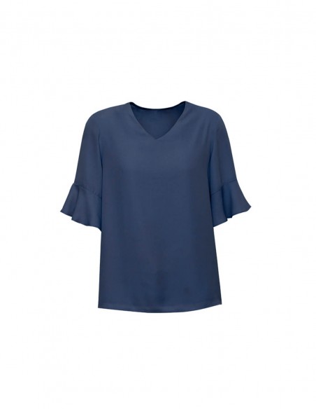 BCO-RB966LS - Womens Aria Fluted Sleeve Blouse - Biz Corporates - Corporates