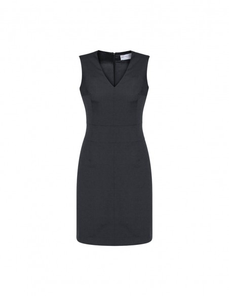 BCO-30121 - Womens Sleeveless V Neck Dress - Biz Corporates - Corporates